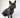 Black dog raincoat