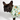 Black dog wearing tropical pineapple print cotton button-up shirt