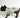 Dog wearing a tropical leaf patterned shirt on a white background