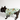 Dog wearing a tropical leaf patterned shirt on a white background