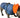 Dog wearing a blue raincoat with an orange interior