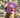 Purple Star Print Dog Bucket Hat